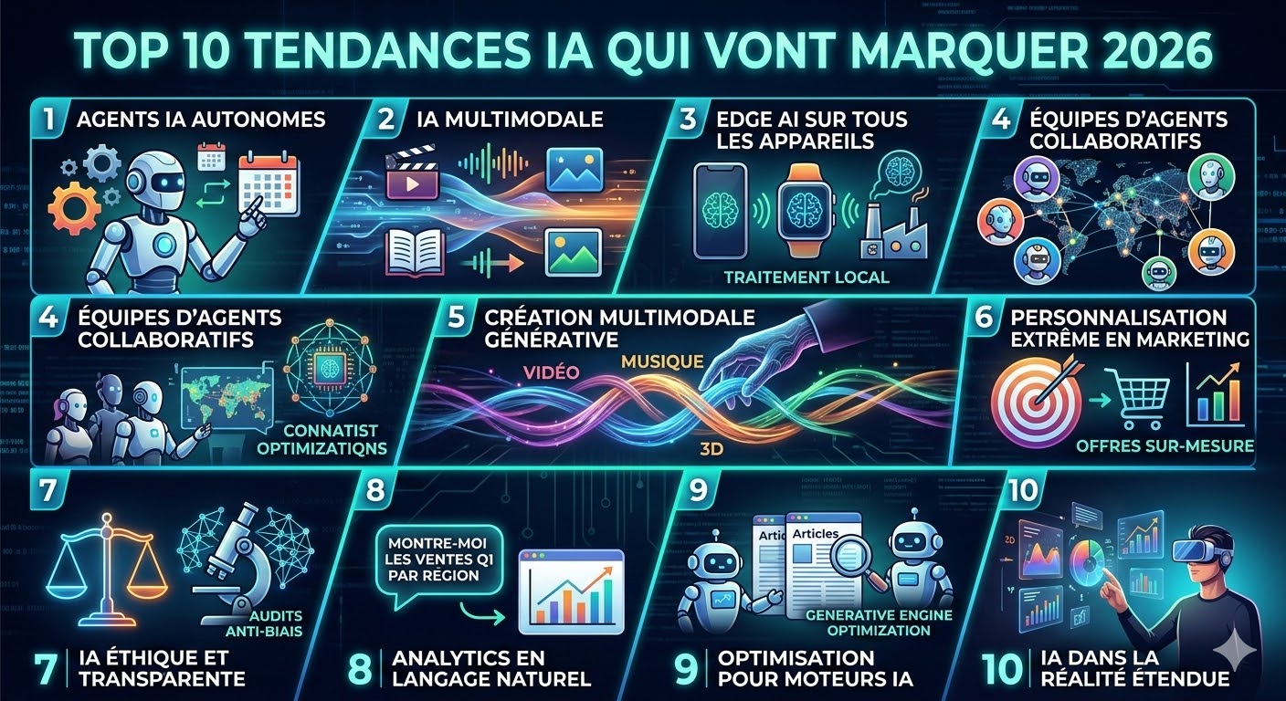 You are currently viewing Mes Top 10 tendances IA qui vont marquer 2026